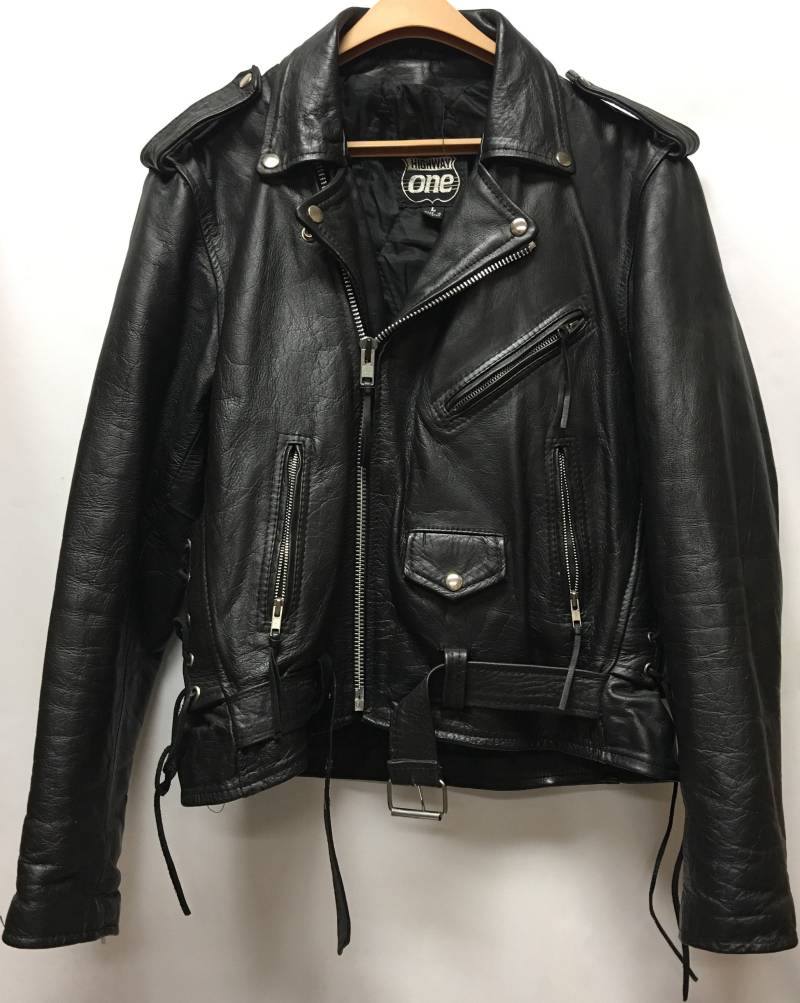 Autobahn Ein Biker Leder Eine Jacke Größe L von Seventystore