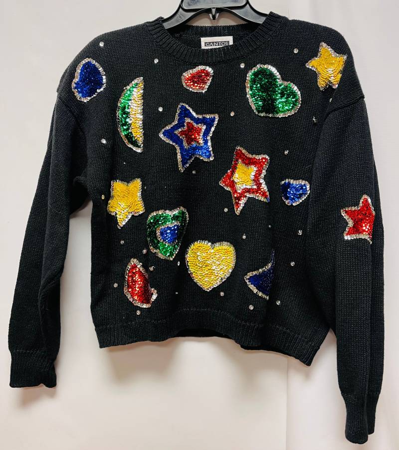 Gantos Verziertes Symbol Paillettenpullover von Seventystore