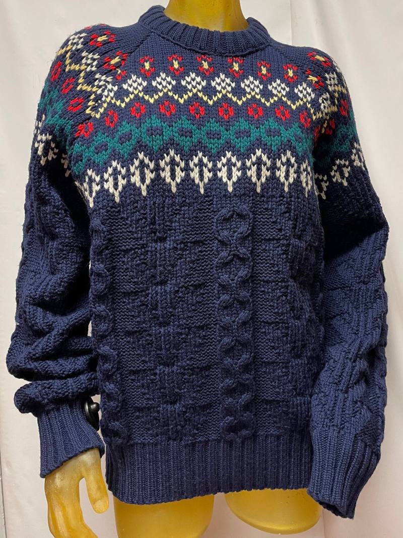 Oak Hall Vintage Multi Sweater Größe L von Seventystore