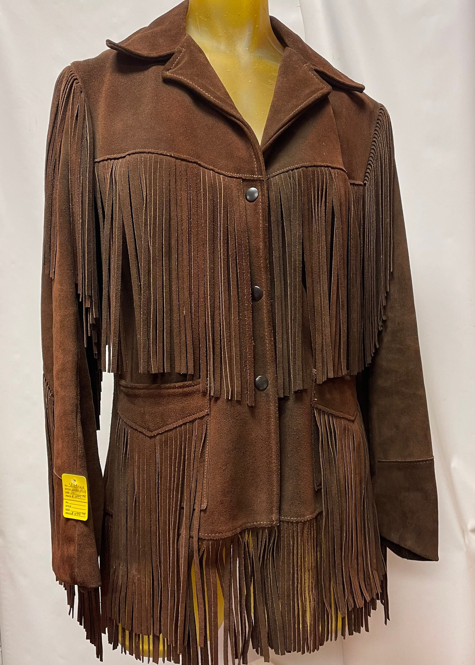 Vintage Joo Kay Fringe Jacke Größe 12 Vintage Joo Kay Fringe Jacke Größe 12 von Seventystore