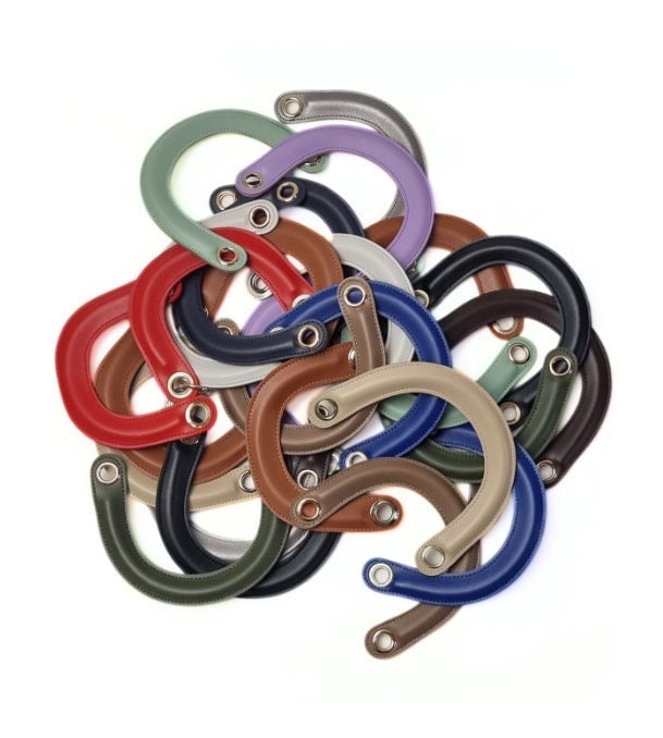Colorful Handles For Bags- Faux Leather - Various Colors von SevgisHandmade