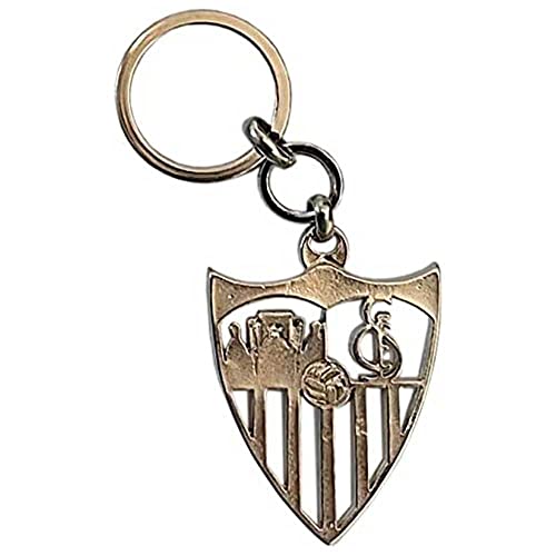 Sevilla F.C. soricastel es3 Keychain Schlüsselanhänger mit silberfarbenem Wappen., Schlüsselanhänger mit silberfarbenem Wappen., Estandar, Keychain Schlüsselanhänger mit silberfarbenem von Sevilla FC
