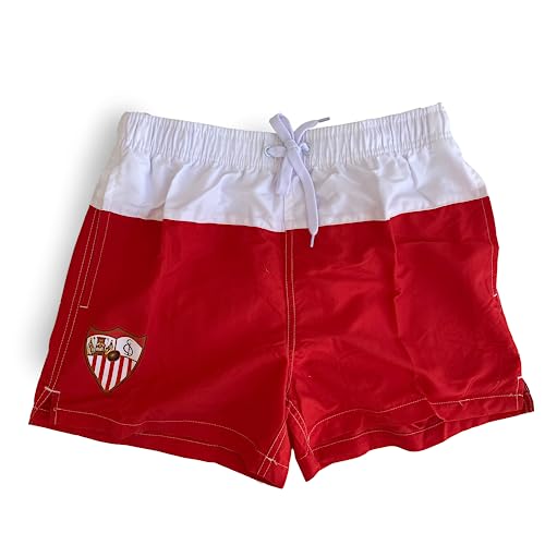 Sevilla FC Unisex Zweifarbige Badehose Schwimm-Slips, rot, XXL von Sevilla FC