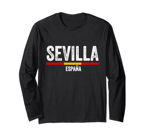 Souvenirs aus Sevilla Spanien Flagge Sevilla España Herren Damen Langarmshirt von Seville Spain Souvenir Vacation Travel