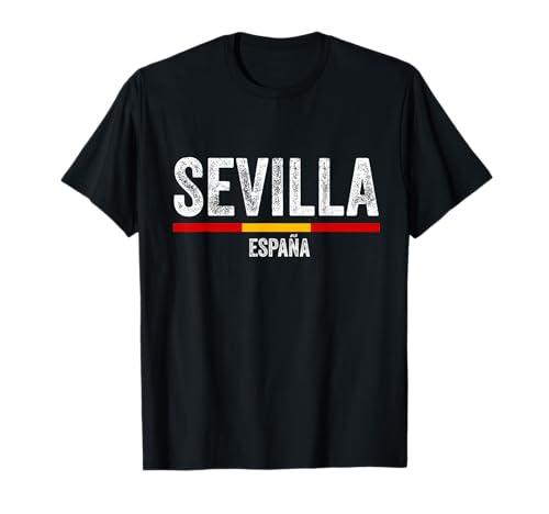 Souvenirs aus Sevilla Spanien Flagge Sevilla España Herren Damen T-Shirt von Seville Spain Souvenir Vacation Travel