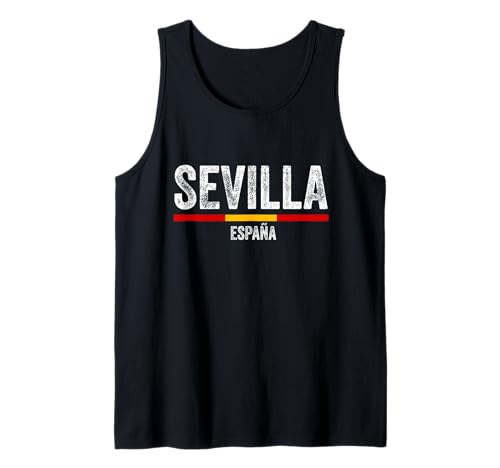 Souvenirs aus Sevilla Spanien Flagge Sevilla España Herren Damen Tank Top von Seville Spain Souvenir Vacation Travel