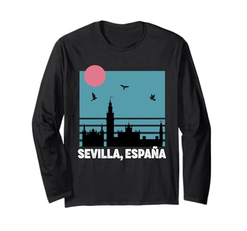 Souvenirs aus Sevilla Spanien Sevilla España Herren Damen Langarmshirt von Seville Spain Souvenir Vacation Travel
