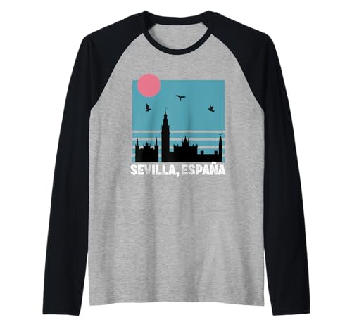 Souvenirs aus Sevilla Spanien Sevilla España Herren Damen Raglan von Seville Spain Souvenir Vacation Travel