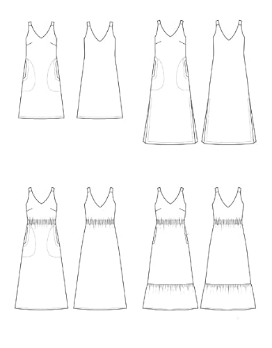 Sew House Seven Sauvie Sundress Standard-Passform, Weiß von Sew House Seven