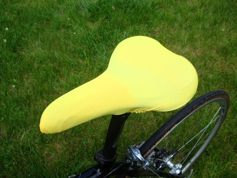 Fahrradsattelbezug - Hellgelb Passend Für Sättel Ca 26 cm L X 18 B 2 H von SewCreativeBySara