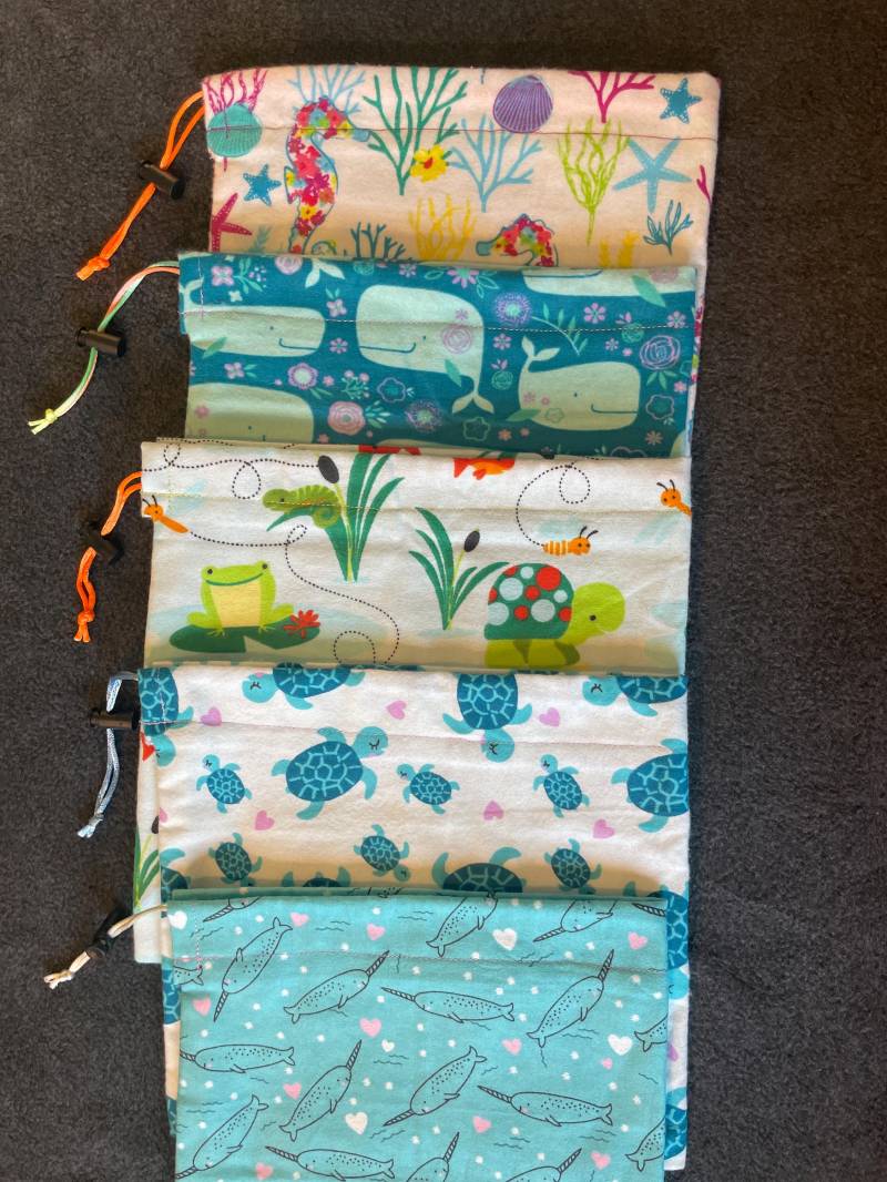 Handgemachte Kordelzugbeutel(S Handgemachte Kordelzugbeutel(S von SewCuteStuffByJenny