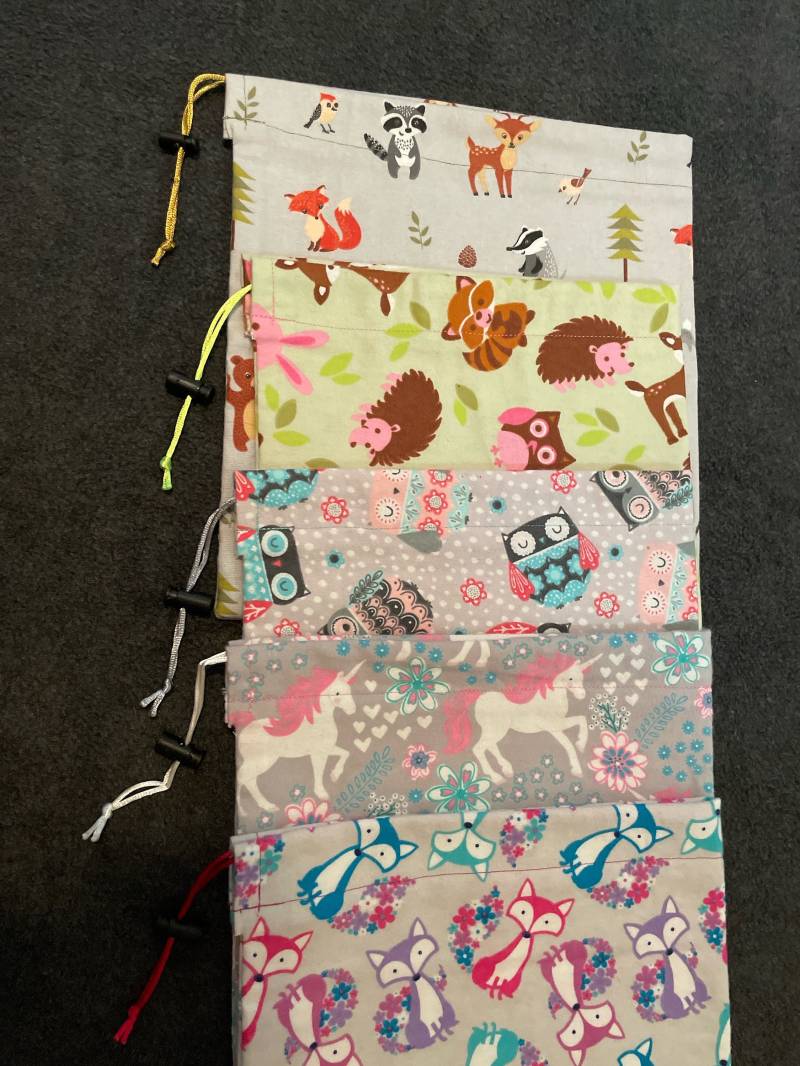 Handgemachte Kordelzugbeutel(S Handgemachte Kordelzugbeutel(S von SewCuteStuffByJenny