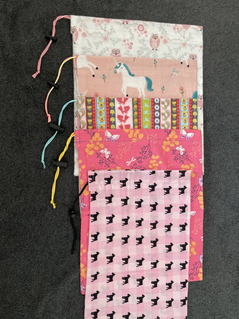 Rosa Drucke Handgemachte Kordelzug Tasche | N Rosa Drucke Handgemachte Kordelzug Tasche | N von SewCuteStuffByJenny