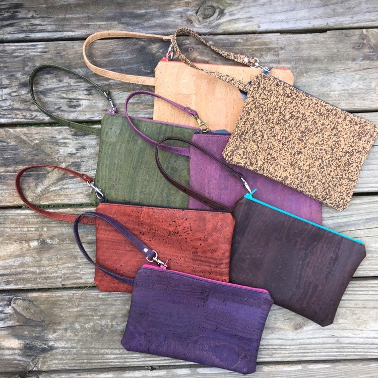 Kork Armband. Kork-Handgelenk-Clutch. Veganes Vegane Leder Clutch. Nachhaltige Geschenke. Geschenk Für Sie. Brautjungfern Sewgnar von SewGnarHandmade