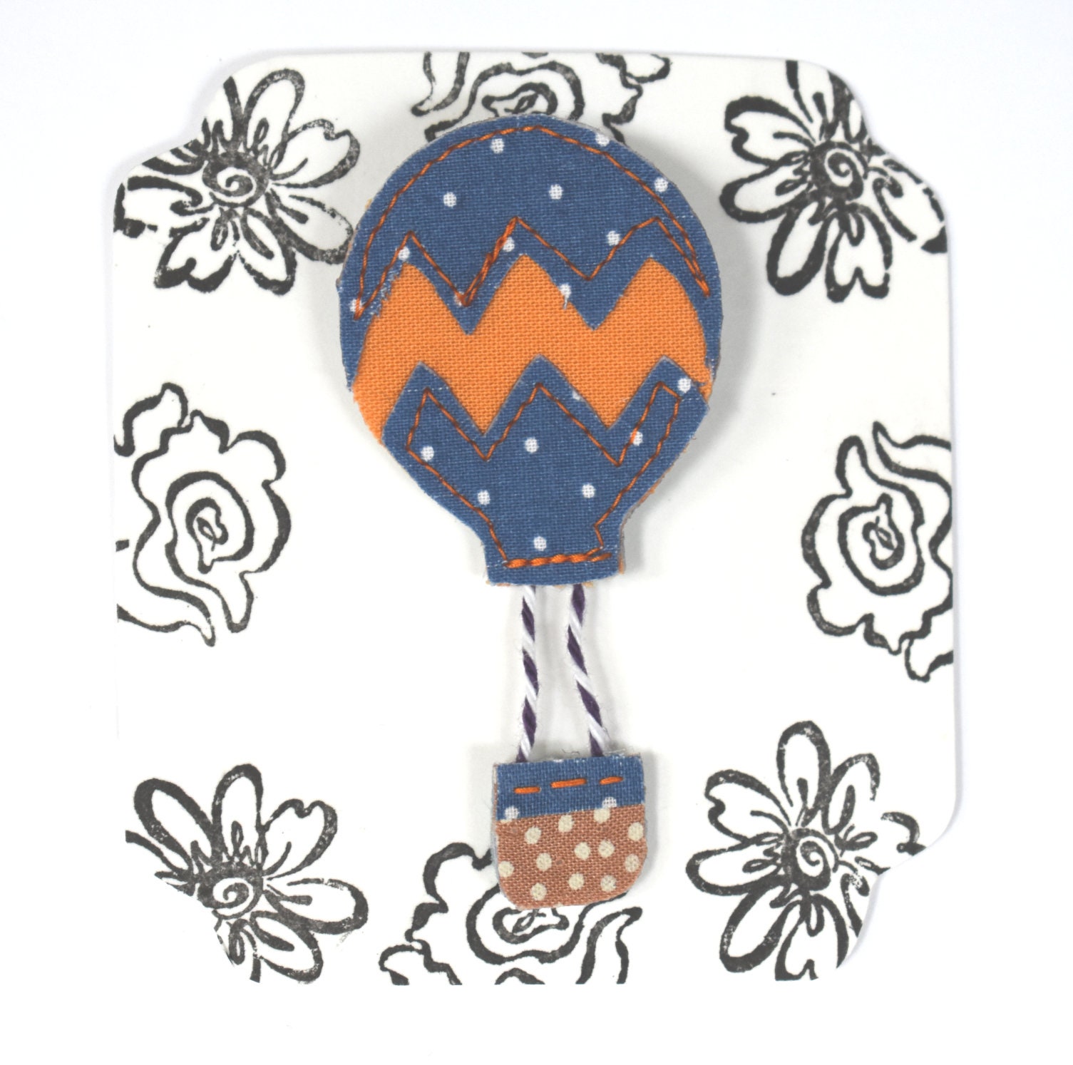 Heißluftballon Brosche Heißluftballon Brosche von SewLottieGifts