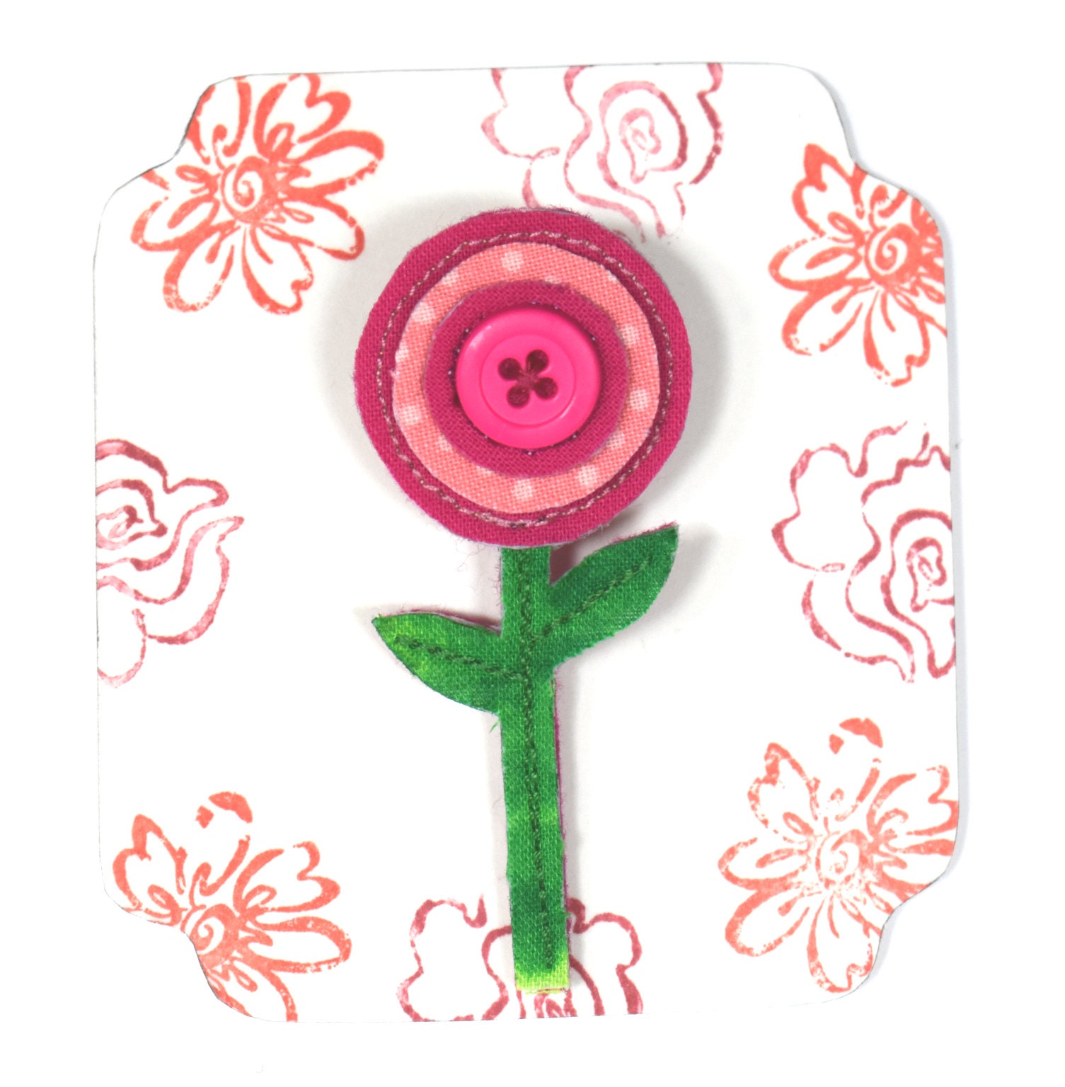 Rosa Blumen-Brosche Rosa Blumen-Brosche von SewLottieGifts