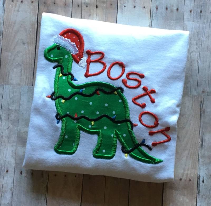 Dinosaurier Weihnachtsshirt von SewMags