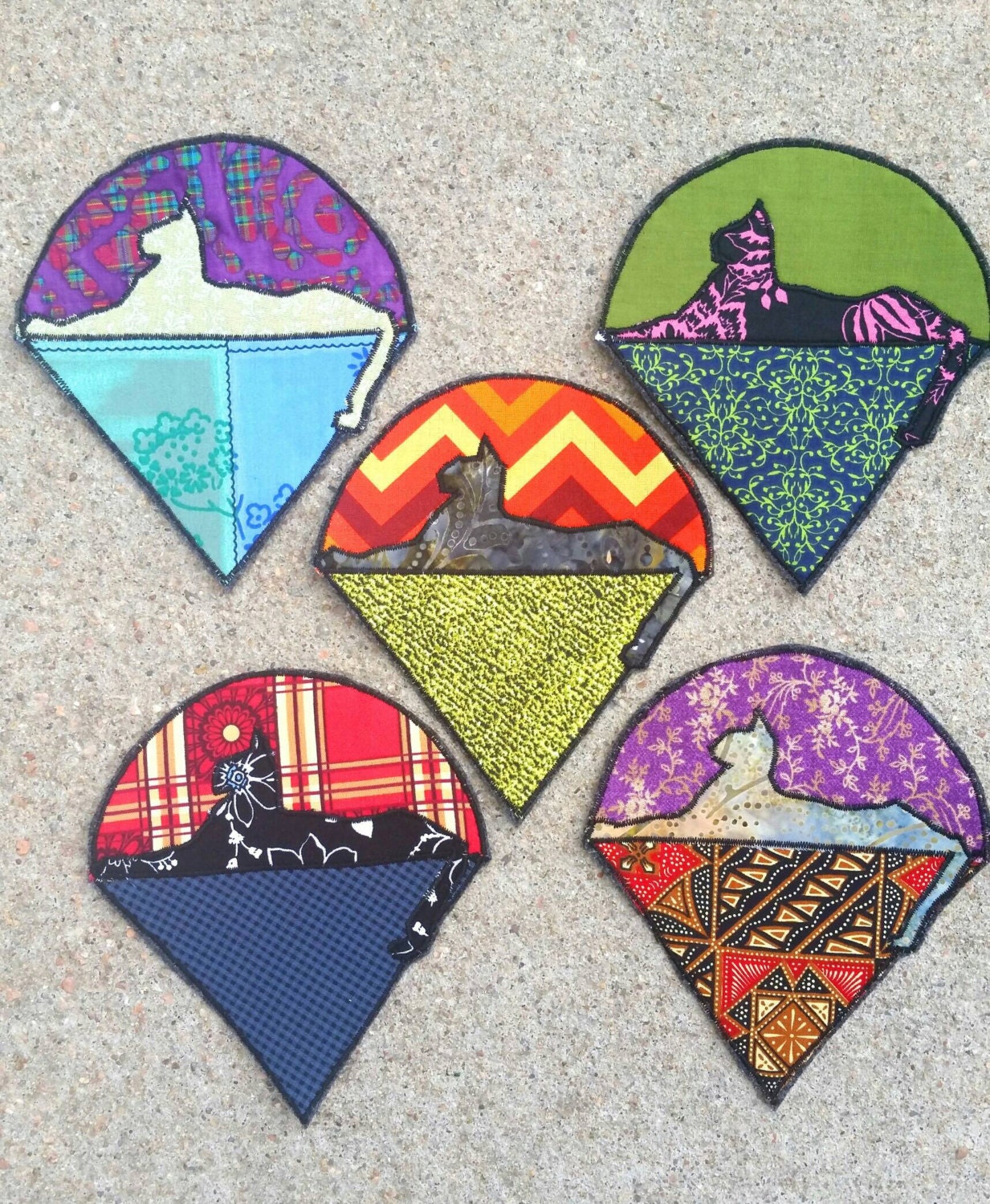 Katzen Unter Den Sternen Dankbarer Toter Aufnäher von SewManyRoadz