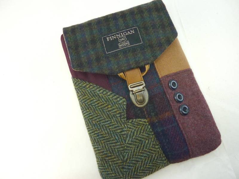 Ipad Minicase 2 Mini Mini Tasche Nook Kindle E-Reader Tablet Vintage Recycled Case Upcycled Purse von SewMuchStyle
