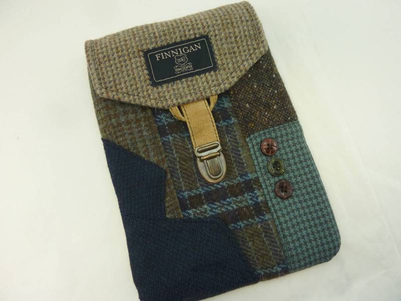 Ipad Minicase 2 Mini Mini Tasche Nook Kindle E-Reader Tablet Vintage Recycled Case Upcycled Purse von SewMuchStyle