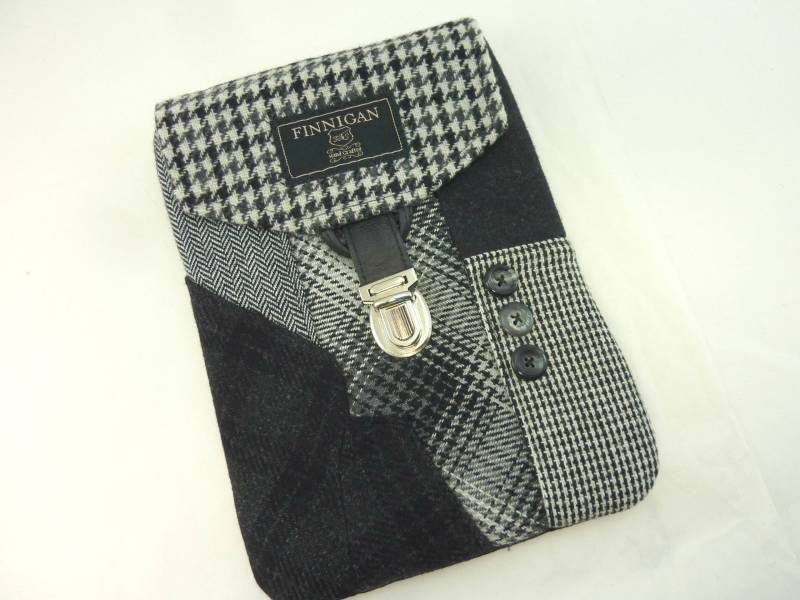 Ipad Minicase 2 Mini Mini Tasche Nook Kindle E-Reader Tablet Vintage Recycled Case Upcycled Purse von SewMuchStyle