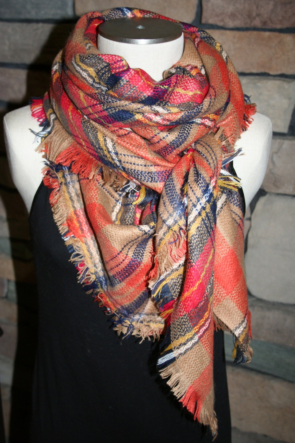 Karo Tartan Tuch Herbst Orange Schal Weihnachten Geschenk Schals Zara Stil 2014 Blogger Favoriten-Sale-Monogramming Verfügbar Karo Tartan Tuch Herbst Orange Schal Weihnachten Geschenk Schals Zara Stil 2014 Blogger Favoriten-Sale-Monogramming Verfügbar von SewPriorAttireMitten
