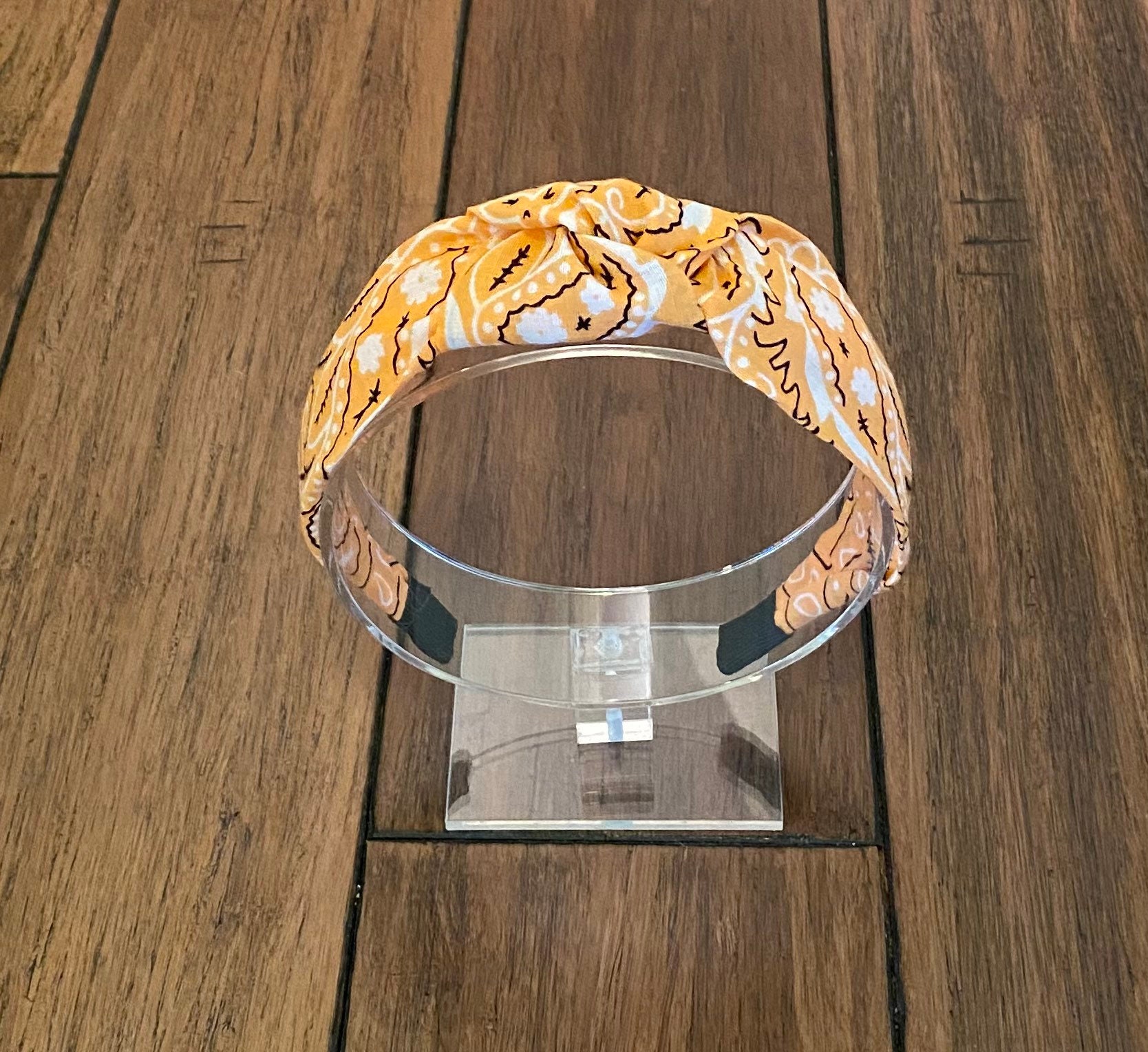 Peach Bandana Top Knoten Stirnband Peach Bandana Top Knoten Stirnband von SewTimeByTraci