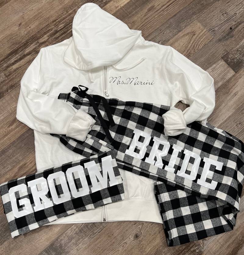 Mrs. Zip-Up Hoodie, Zukunft Zip-Up, Braut Hochzeitstag Verlobung Hoodie Mrs. Zip-Up Hoodie, Zukunft Zip-Up, Braut Hochzeitstag Verlobung Hoodie von SewWitteNY