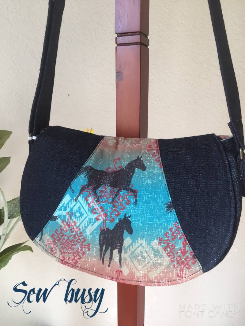 Umhängetasche Tasche, Schultertasche, Denim von SewbusyStore