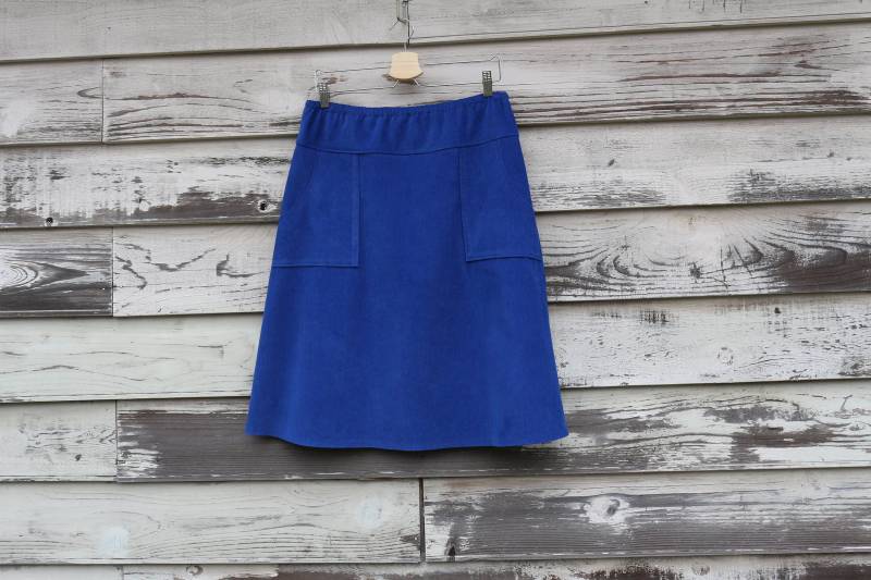 Royal Blau Cord A-Line Rock Custom Fit Mit Taschen Royal Blau Cord A-Line Rock Custom Fit Mit Taschen von SewingBySelena