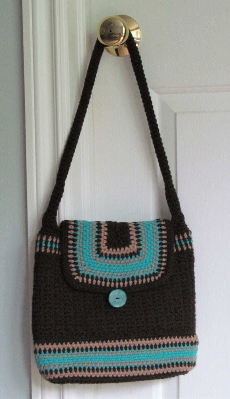 Häkeln Geldbörse - Boho Handgefertigt Ein Von Einer Art Häkeln Handtasche Umhängetasche Retro-Look von SewlArtStudio