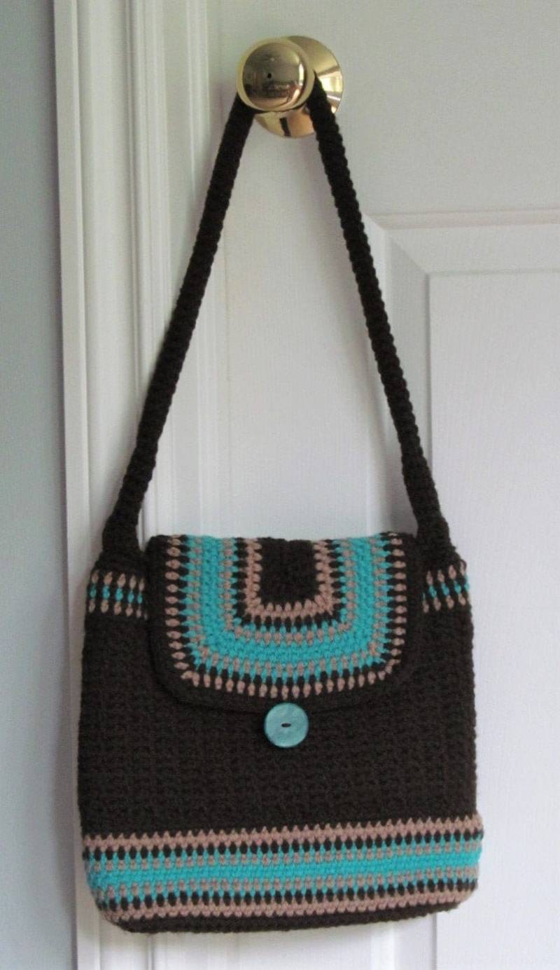 Häkeln Geldbörse - Boho Handgefertigt Ein Von Einer Art Häkeln Handtasche Umhängetasche Retro-Look von SewlArtStudio