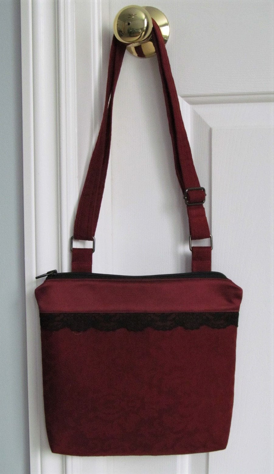 Rote Handtasche - Handtasche-Handtasche Schulter-Seite Urlaub Weihnachten-Geldbörse Geldbeutel Besondere Occaision Tasche Handgefertigte von SewlArtStudio