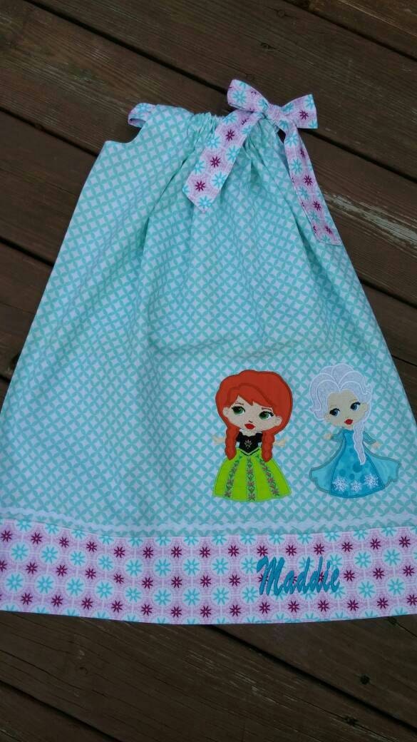 Gefrorene Inspiriert Elsa/Anna Kissen Fall Kleid von SewnFromTheHeart4U