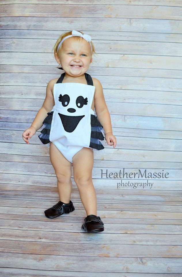 Infant/Toddler Halloween Ghost Strampler von SewnFromTheHeart4U