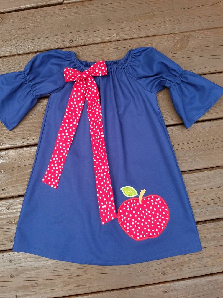 Schulkleid/Apfelkleid Kindergartenkleid Vorschulkleid von SewnFromTheHeart4U