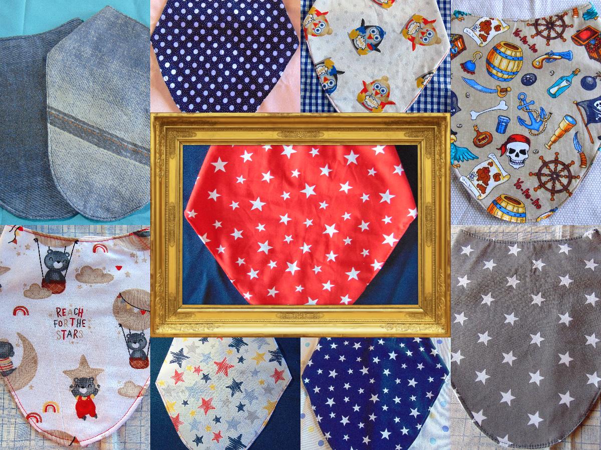 Bandana Dribble Lätzchen ~ 5Er Set Besondere Bedürfnisse Handgemacht 11 - 16 Jahre Assorted von SewnbySuzy