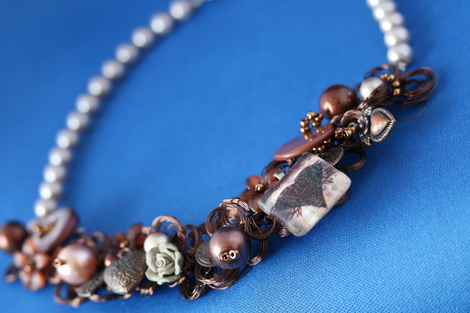 Handgefertigte Draht Gedrehte Kette von Sewprettydesigns121