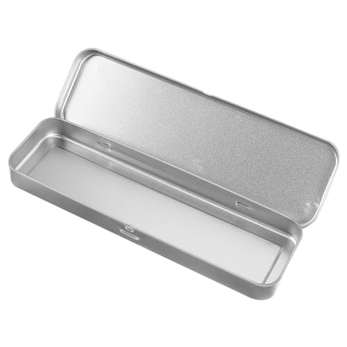 Sewroro 1 PC Metallstiftkoffer Rechteckiger Metallzinnbox Mit Deckel von Sewroro