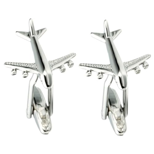 Sewroro Manschettenknöpfe Für Herren Flugzeug-design Knebelknöpfe Für Smokinghemden Langlebige Und Dekorative Hemdknöpfe Für Alltag Und Partys von Sewroro