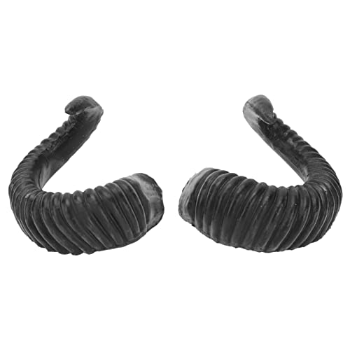 Sewroro 1paar Halloween Haarschmuck Mit Schafhörnern Schwarzes Stirnband Für Kostümparty Karneval Und Halloween-dekoration Für Kreative Feiern von Sewroro