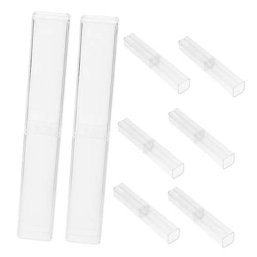 Sewroro 10 Stück Transparentes Federmäppchen Große Kapazität Praktisches Stifteetui mit Robustem Material Vielseitig als Geschenkbox und Aufbewahrung für Schule Büro und Reise Geeignet von Sewroro