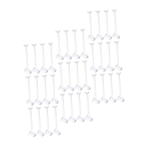 Sewroro 100 Paare Transparente Ohrringverschlüsse aus Leichtem Kunststoff Flexible DIY Ohrstecker Stopper Sichere Ohrringrückseiten für Damen Wiederverwendbare Schmuckzubehör von Sewroro