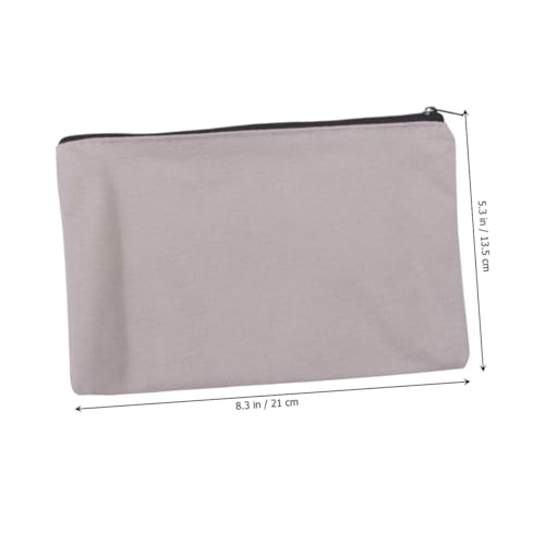Sewroro 12stücke Canvas-schminkbeutel Mit Reißverschluss Tragbare Kosmetiktasche Federmäppchen Aufbewahrungsbeutel Aus Canvas Geeignet Für Handtaschen Koffer Und Rucksäcke von Sewroro