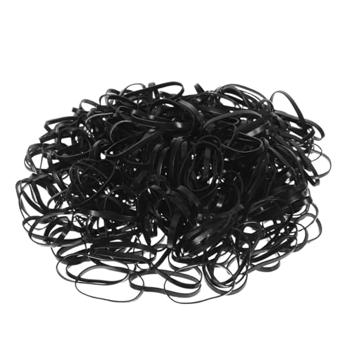 Sewroro 1500 Stück Mini Haar Gummibänder Schwarz Weiche Elastische Haarbänder Dehnbar für Frauen Mädchen Täglicher Gebrauch und Party Vielseitig als Gummiringe für und Organisation von Sewroro