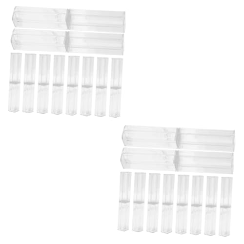 Sewroro 2 Sätze Transparente Teilige Federmäppchen Für Schüler Praktische Aufbewahrungsbox Für Stifte Bleistifte Und Marker Für Schule Büro Und Zuhause 10 Stück * 2 von Sewroro