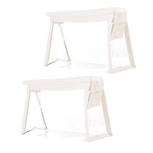 Sewroro 2 Stück Große Kapazität Federmäppchen Multifunktionale Transparente Stiftetasche für Schule und Büro für Schüler und Lehrer Leicht und Strapazierfähig von Sewroro