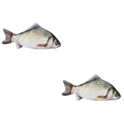 Sewroro 2 Stück Simulierter Fisch Stiftbeutel Lustiges Federmäppchen Fischform Federmäppchen Fisch Geldbörse Stift Aufbewahrungstasche Bleistiftbeutel Stiftetui von Sewroro