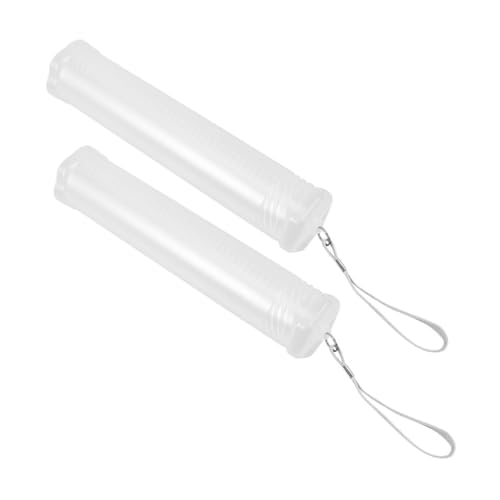 Sewroro 2 Stück Transparente Multifunktionale Kunststoff Federmappe zur Aufbewahrung von Kunstbedarf Tragbarer Organizer für Schüler und Künstler von Sewroro