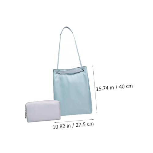 Sewroro 2 Stück Wasserdichte Laptoptasche Damen Teiliges Oxford Stoff Stoßfest Handlich mit Schulterriemen Kompatibel Notebook Tasche für Arbeit und Uni von Sewroro